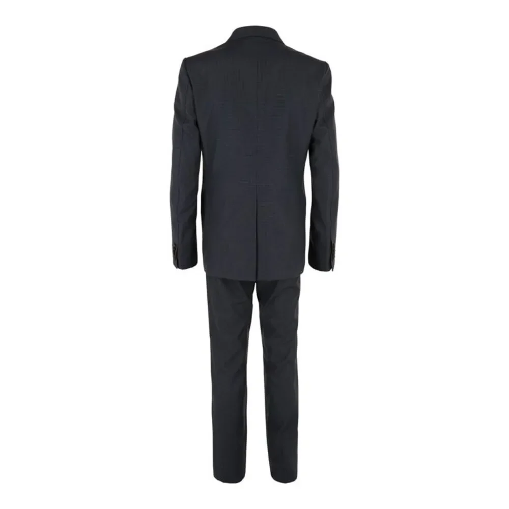 Gucci Wool Pin Dot Suit Grey Mens